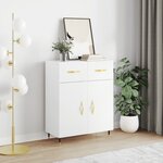vidaXL Buffet blanc 69 5x34x90 cm bois d'ingénierie