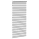 vidaXL Store zèbre gris clair largeur du tissu 105 9 cm polyester