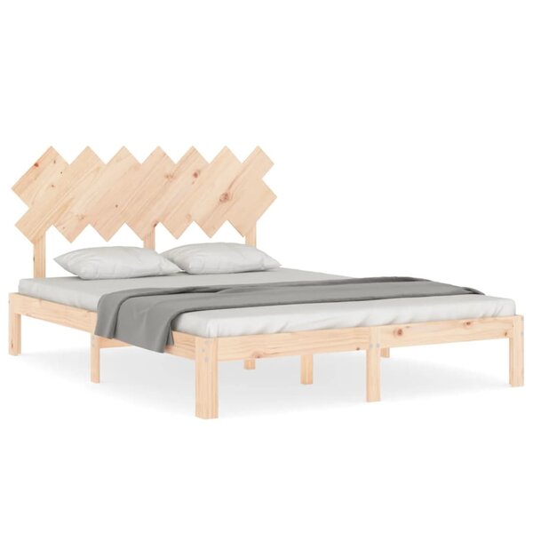 vidaXL Cadre de lit sans matelas bois de pin massif