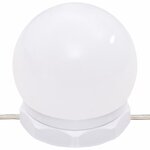 vidaXL Coiffeuse avec LED Blanc brillant 74 5x40x141 cm