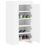 vidaXL Armoire à chaussures blanc 52x37 5x100 cm bois d'ingénierie
