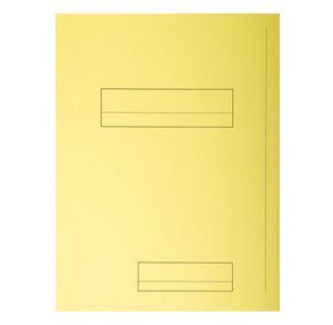 Paquet de 50 chemises 2 rabats JURA en carte 240 grammes coloris jaune EXACOMPTA