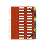 Trieur Harmonika  A4  24 compartiments  rouge EXACOMPTA