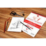 Bloc Dessin Croquis Spirale 160g A5 35 Feuilles Blanc CLAIREFONTAINE