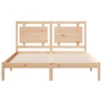 vidaXL Cadre de lit extra long sans matelas 140x220 cm bois massif