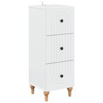 vidaXL Armoire à tiroirs Blanc 33 x 34 5 x 90 cm Bois d'ingénierie