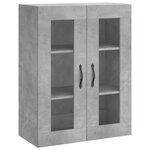 vidaXL Armoire murale gris béton 69 5x34x90 cm bois d'ingénierie