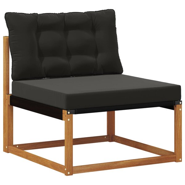 vidaXL Sofa de milieu extérieur Bois d'Acacia Massif Naturel