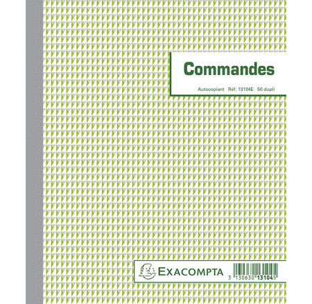 Manifold Commandes 21x18cm 50 Feuillets Dupli Autocopiants - Motif  - X 10 - Exacompta
