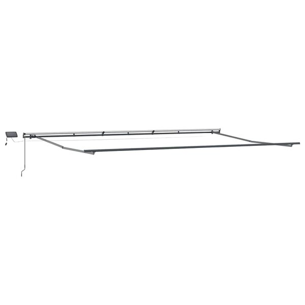 vidaXL Auvent avec Anthracite 6 x 3 m Métal