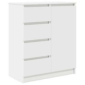 vidaXL Buffet avec tiroirs blanc 71x35x84 cm bois d'ingénierie