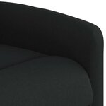 vidaXL Fauteuil inclinable Noir Tissu