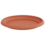 vidaXL Pots de plantes 6 Pièces Rouge brique Ø 34 x 28 cm Plastique