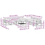 vidaXL Ensemble de canapés d'extérieur 7 Pièces Blanc et anthracite
