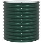 vidaXL Lit surélevé Vert 80 x 80 x 81 cm Acier