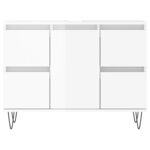 vidaXL Armoire de salle de bain blanc brillant 80x33x60 cm