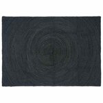 vidaXL Tapis de surface Rectangulaire Gris foncé 120 x 170 cm Jute