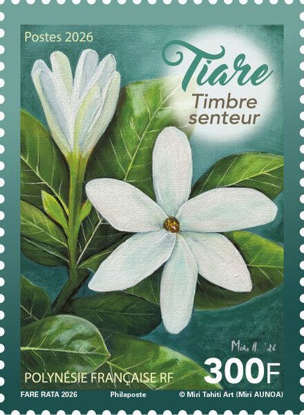 Timbre Polynésie Française - Senteur Tiare