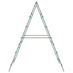 vidaXL Treillis de jardin pour plantes grimpantes 2 Pièces forme A acier