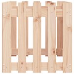 vidaXL Lit surélevé de jardin design de clôture 100x50x50cm pin massif