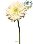 Gerbera artificiel  h 48 cm crème - best - couleur: crème