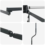 vidaXL Auvent Anthracite 3 x 2 5 m Métal