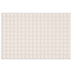 vidaXL Couverture lestée Crème clair 122x183 cm 5 kg Tissu