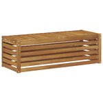 vidaXL Banc de Jardin Bois d'Acacia Massif Naturel 115 x 43 x 37 cm