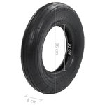 Vidaxl pneu de brouette 3.50-8 4pr caoutchouc