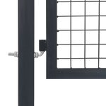 vidaXL Portillon avec poteaux Acier 350 x 140 cm Anthracite