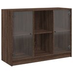 vidaXL Buffet chêne marron 102x37x75 5 cm bois d'ingénierie