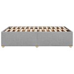 vidaXL Cadre de lit gris clair 120x190 cm tissu