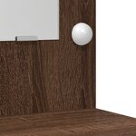 Coiffeuse vidaXL avec lumières LED Chêne Marron 50x41x135 cm