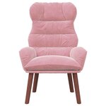 vidaXL Fauteuil relaxant Rose 69 x 74 x 93 cm Velours