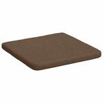 vidaXL Coussins de siège 4 Pièces Marron 40 x 40 x 3 cm tissu