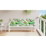 vidaXL Coussins de banc de jardin lot de 2 multicolore 200x50x7 cm