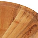 vidaXL Ensemble de table basse 2 Pièces bois d'acacia massif et acier