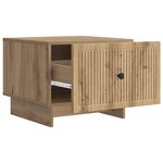 vidaXL Table basse Chêne artisanal 49 x 50 x 40 cm Bois d'ingénierie