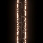 vidaXL Guirlande lumineuse à LED groupées 400LED Blanc chaud 7 4 m PVC