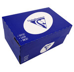 Boite de 250 enveloppes 90g dl 110x220 mm fenêtre 45x100 blanc c by clairefontaine