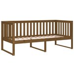 vidaXL Lit de jour sans matelas marron miel 100x200 cm bois pin massif