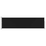 vidaXL Auvent latéral rétractable de patio 140x500 cm Noir