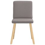 vidaXL Chaises à manger lot de 4 taupe tissu