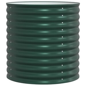 vidaXL Jardinière surélevée Vert 80 x 80 x 81 cm Acier