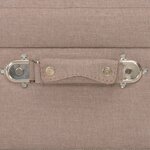 vidaXL Tabouret de rangement 40 cm Marron Tissu