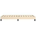vidaXL Cadre de lit sans matelas crème 90x190 cm tissu