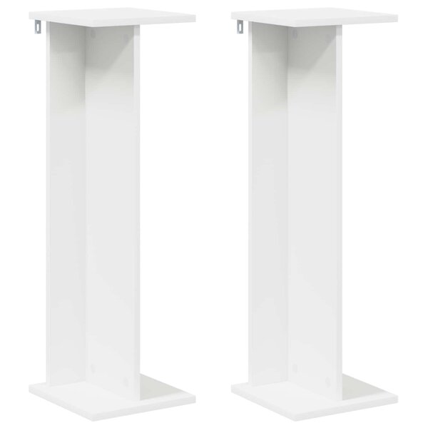 vidaXL Support de Plante 2 pièces Blanc 25 x 25 5 x 80 5 cm