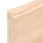 vidaXL Étagère murale 140x60x(2-6) cm bois de chêne massif non traité