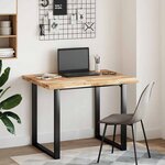 vidaXL Dessus de bureau fini à l'huile 100x80x4cm bois d'acacia massif