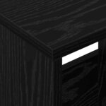 vidaXL Étagère à magazines Chêne noir 35 x 30 x 45 cm